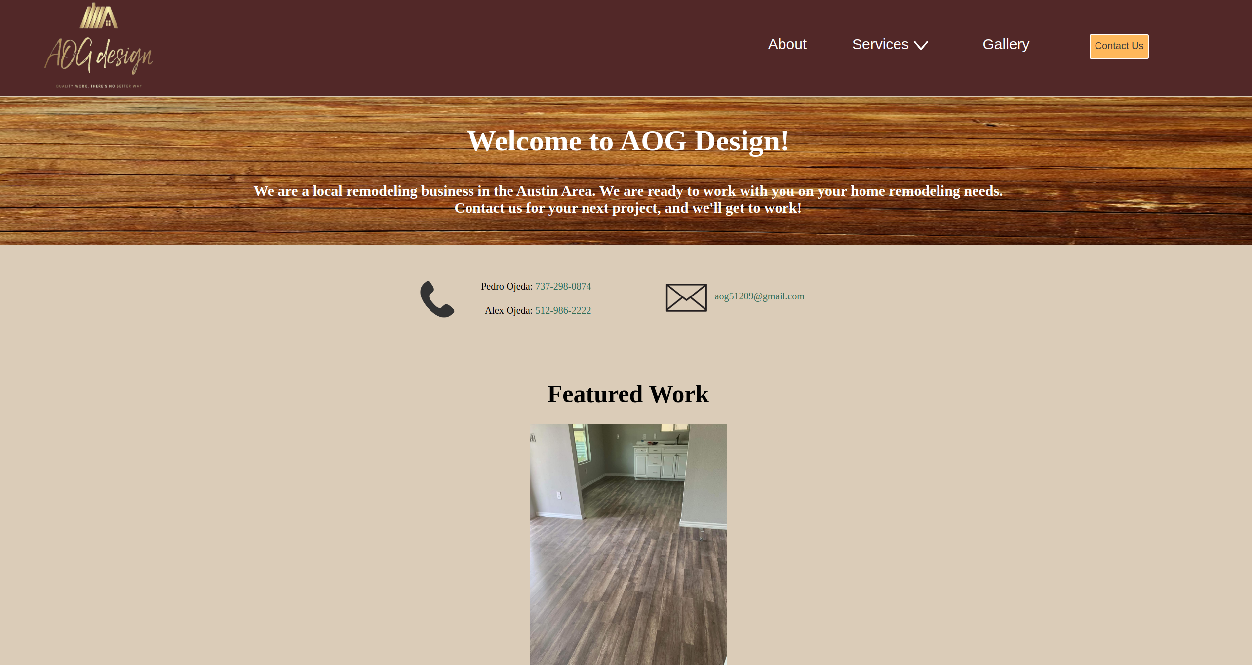 AOG Design Home Page